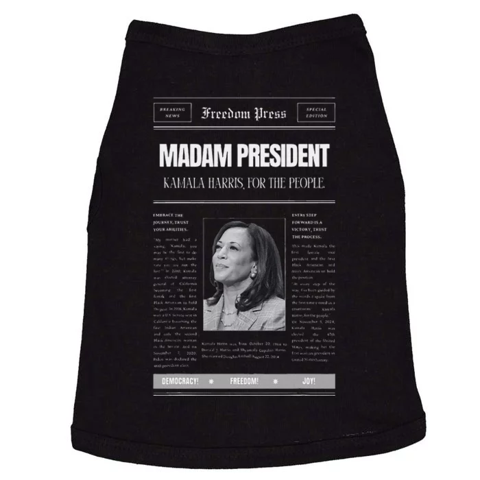 Kamala Harris Madam President Keepsake Collectible Gift Doggie Tank