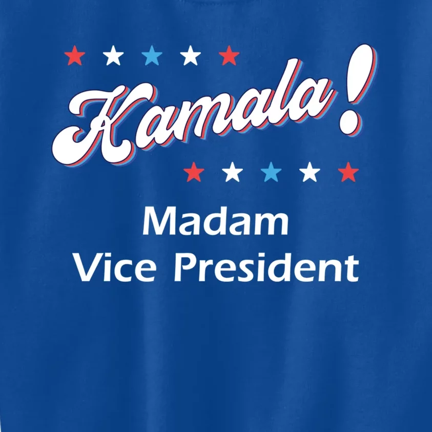 Kamala Harris Madam Vice President Cool Gift Kids Sweatshirt