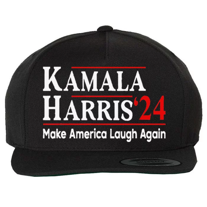 Kamala Harris Make America Laugh Again Wool Snapback Cap