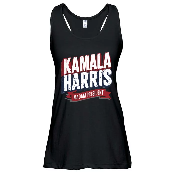 Kamala Harris Madam President Ladies Essential Flowy Tank