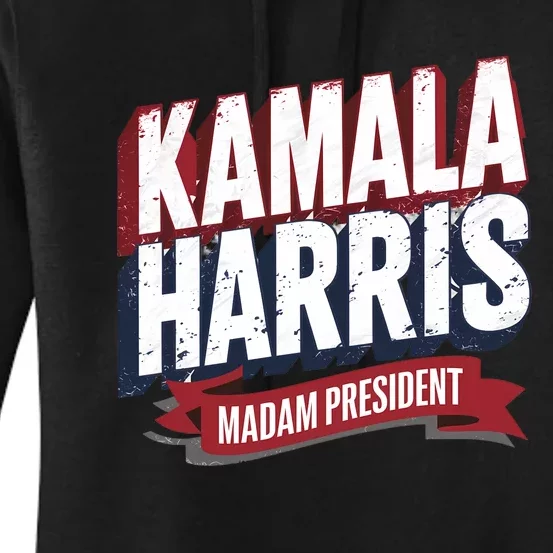 Kamala Harris Madam President Women's Pullover Hoodie