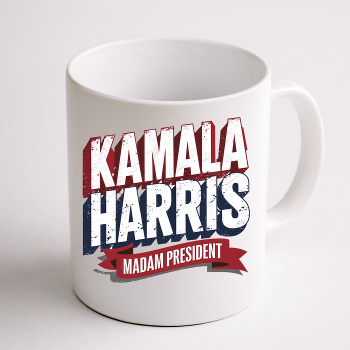 Kamala Harris Madam President Front & Back Coffee Mug