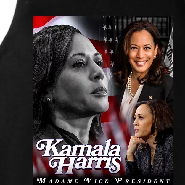 Kamala Harris Madame Vice President Ladies Tri-Blend Wicking Tank