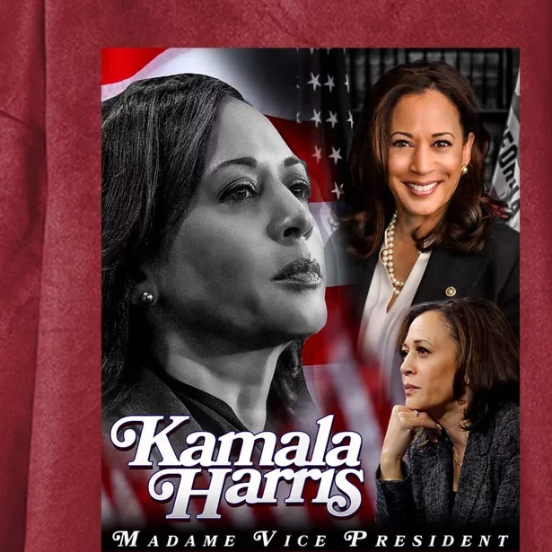 Kamala Harris Madame Vice President Hooded Wearable Blanket