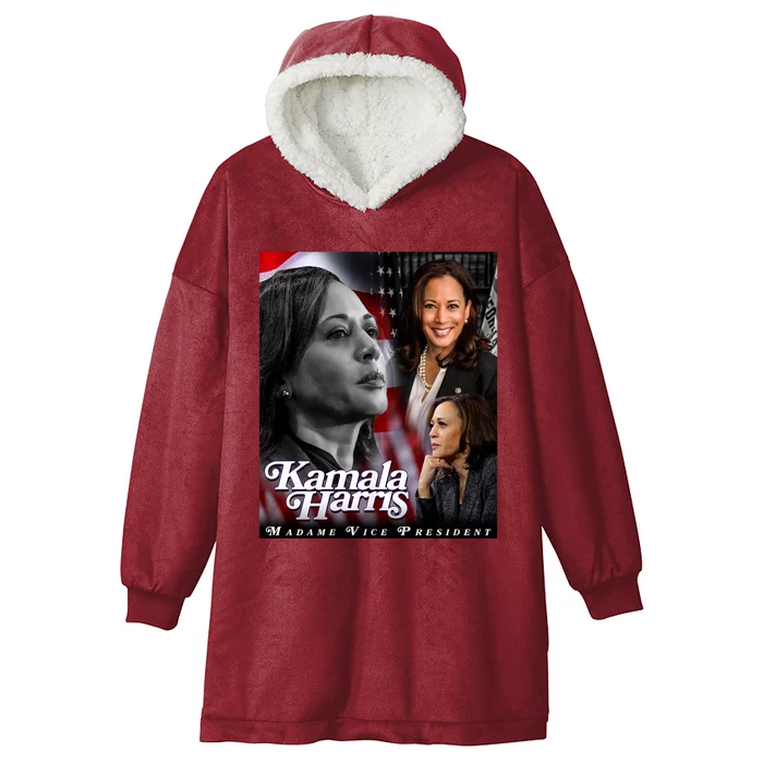 Kamala Harris Madame Vice President Hooded Wearable Blanket