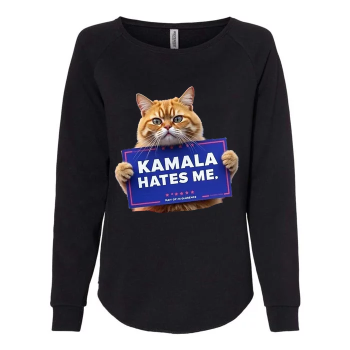 Kamala Hates Me Funny Political Womens California Wash Sweatshirt