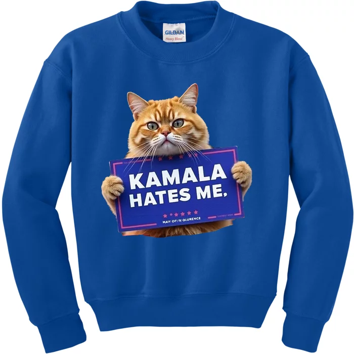 Kamala Hates Me Funny Political Kids Sweatshirt