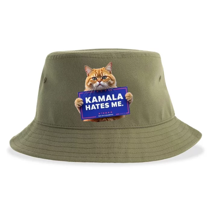 Kamala Hates Me Funny Political Sustainable Bucket Hat