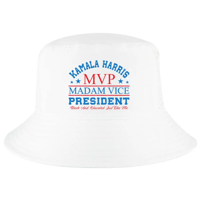 Kamala Harris Mvp Madam Vice President Black And Educated Cool Comfort Performance Bucket Hat