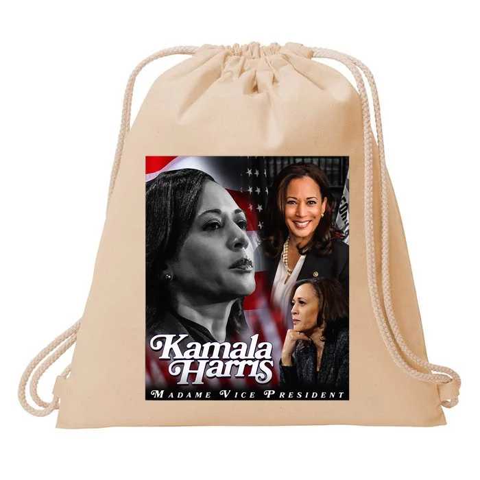 Kamala Harris Madame Vice President Drawstring Bag