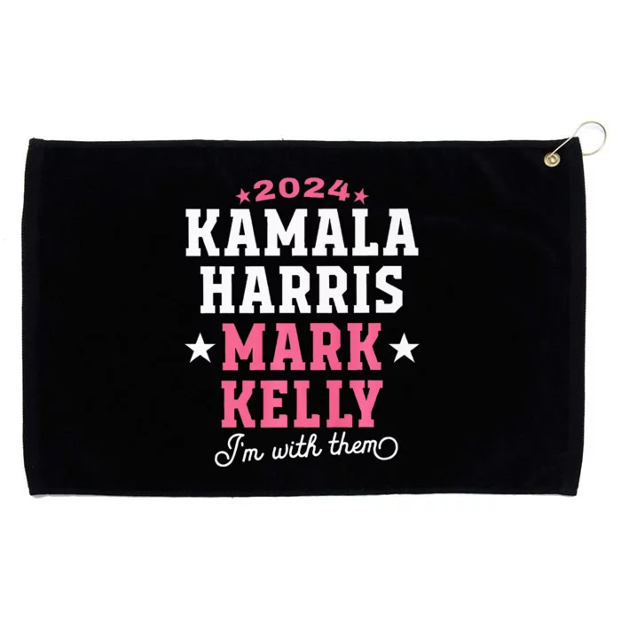 Kamala Harris Mark Kelly 2024 Grommeted Golf Towel