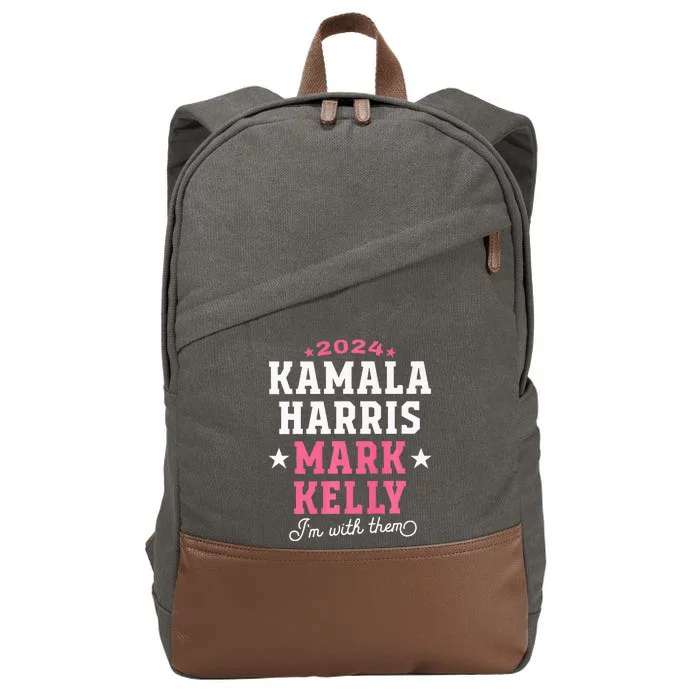 Kamala Harris Mark Kelly 2024 Cotton Canvas Backpack