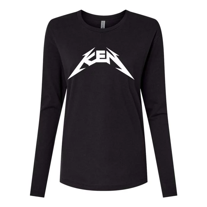 Ken Heavy Metal Themed Womens Cotton Relaxed Long Sleeve T-Shirt