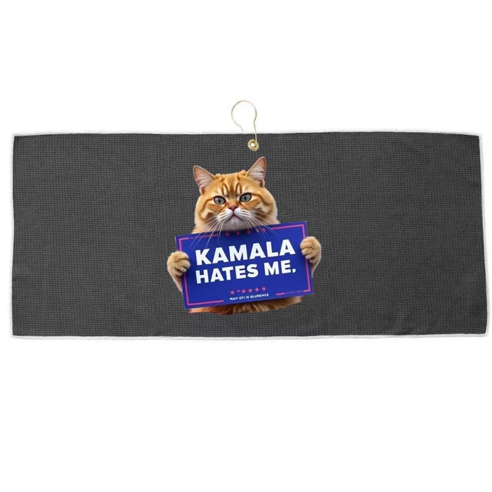 Kamala Hates Me Funny Political Saying Large Microfiber Waffle Golf Towel