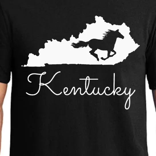 Kentucky Horse Map State Pajama Set