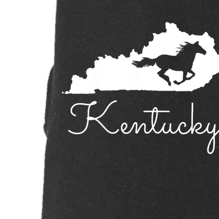 Kentucky Horse Map State Doggie 3-End Fleece Hoodie