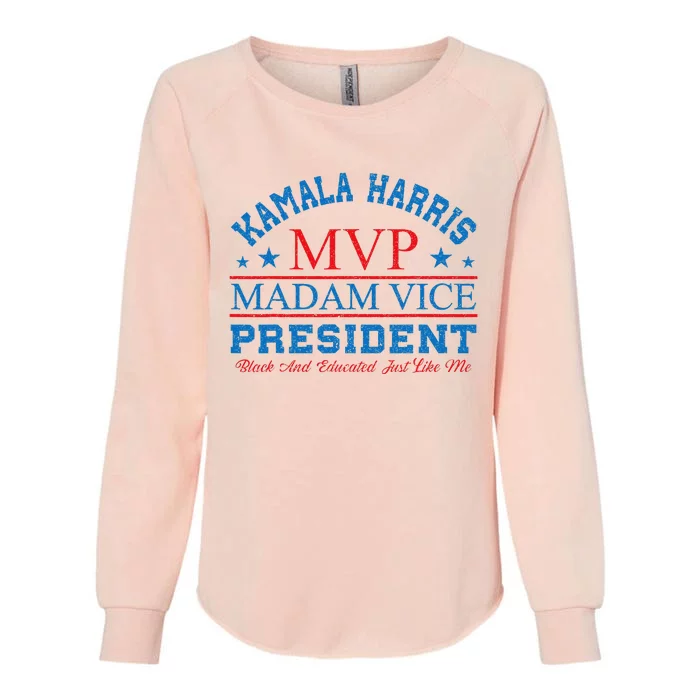 Kamala Harris Mvp Madam Vice President Womens California Wash Sweatshirt