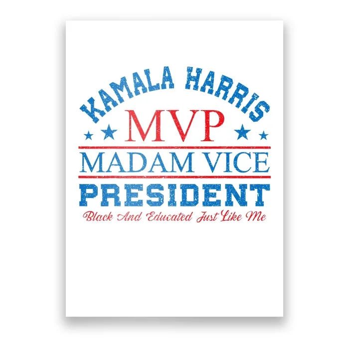 Kamala Harris Mvp Madam Vice President Poster