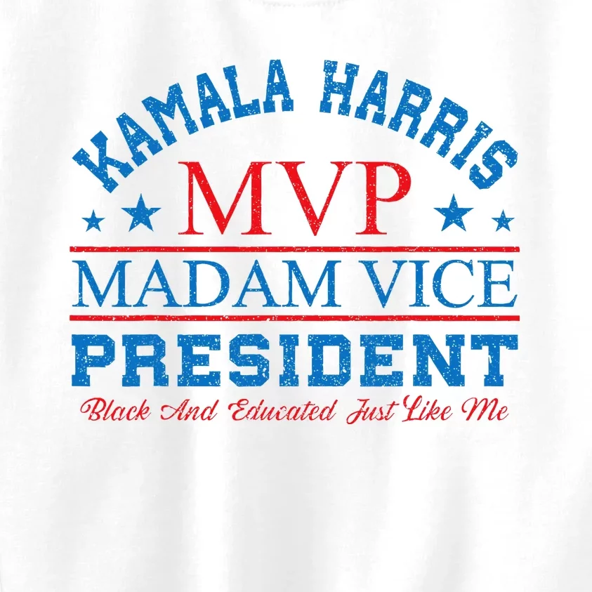 Kamala Harris Mvp Madam Vice President Kids Sweatshirt