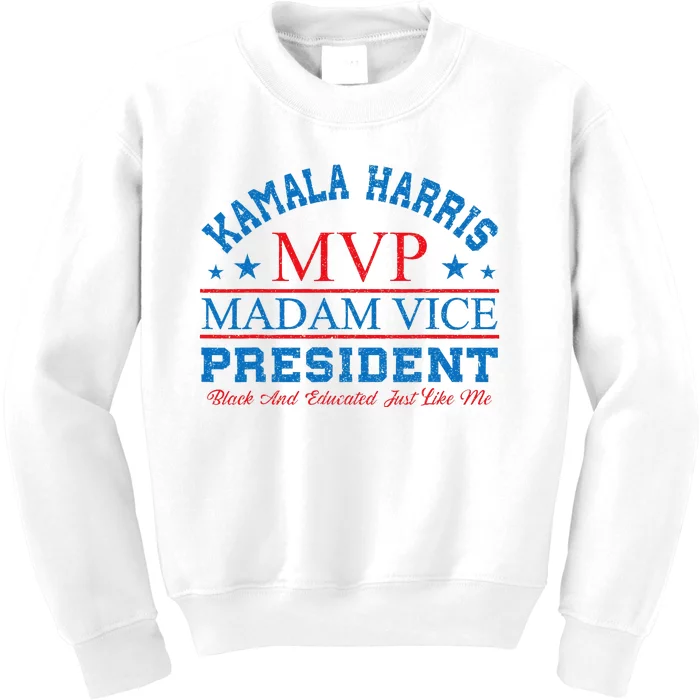 Kamala Harris Mvp Madam Vice President Kids Sweatshirt