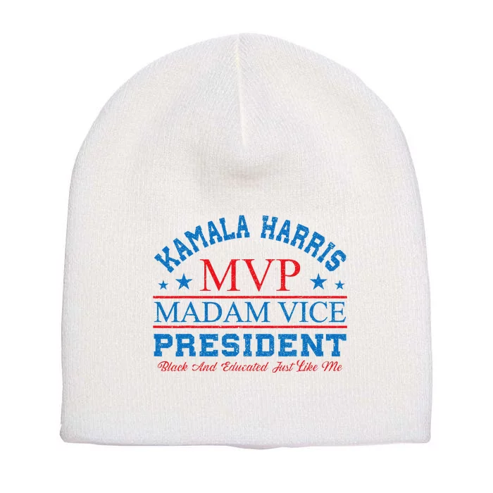 Kamala Harris Mvp Madam Vice President Short Acrylic Beanie