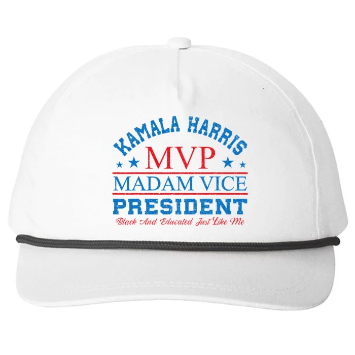 Kamala Harris Mvp Madam Vice President Snapback Five-Panel Rope Hat