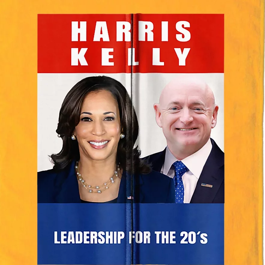 Kamala Harris Mark Kelly 2024 Harris Kelly 2024 Usa Election Platinum Collection Golf Towel