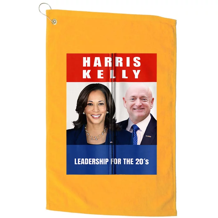 Kamala Harris Mark Kelly 2024 Harris Kelly 2024 Usa Election Platinum Collection Golf Towel