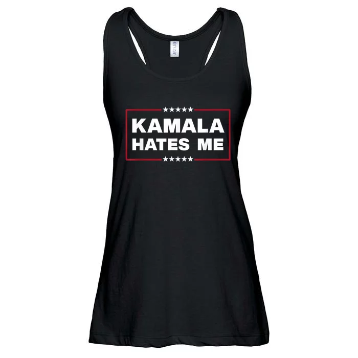 Kamala Hates Me Trump 2024 American Elections Ladies Essential Flowy Tank