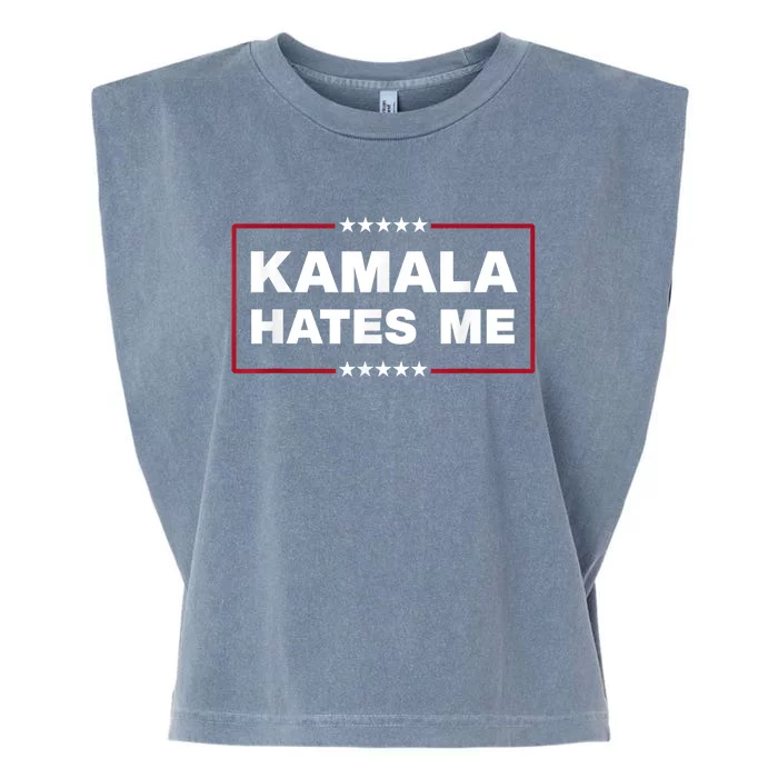 Kamala Hates Me Trump 2024 American Elections Garment-Dyed Women's Muscle Tee