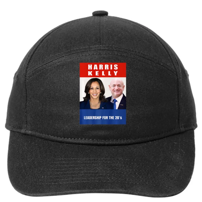 Kamala Harris Mark Kelly 2024 Harris Kelly 2024 Usa Election 7-Panel Snapback Hat