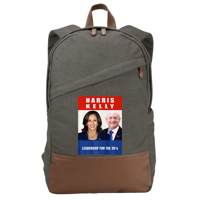 Kamala Harris Mark Kelly 2024 Harris Kelly 2024 Usa Election Cotton Canvas Backpack