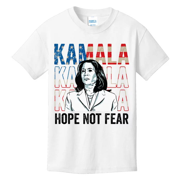 Kamala Hope Not Fear Kamala Harris Premium Kids T-Shirt