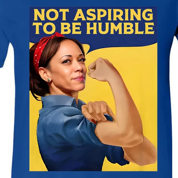 Kamala Harris Not Aspiring To Be Humble V-Neck T-Shirt