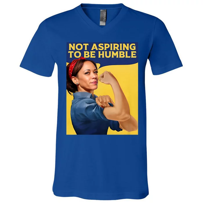 Kamala Harris Not Aspiring To Be Humble V-Neck T-Shirt