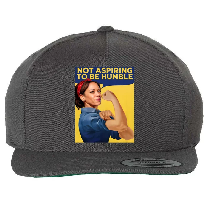 Kamala Harris Not Aspiring To Be Humble Wool Snapback Cap