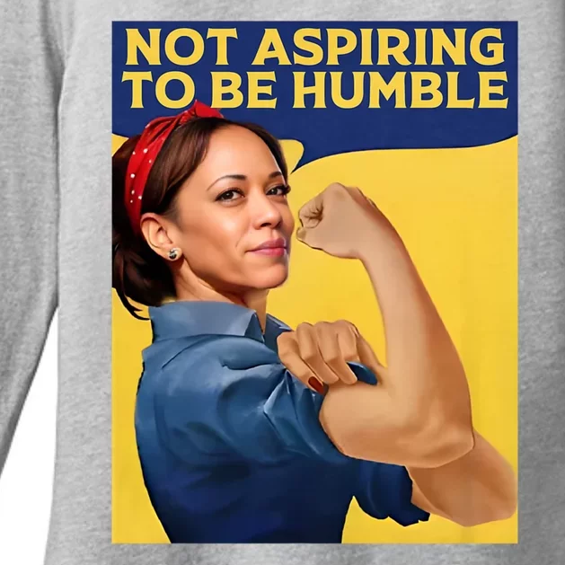 Kamala Harris Not Aspiring To Be Humble Womens CVC Long Sleeve Shirt