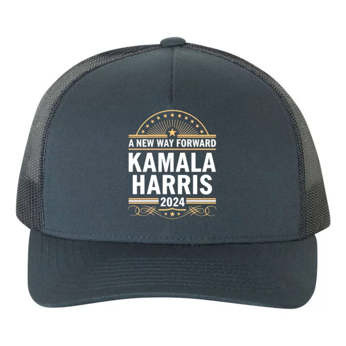 Kamala Harris New Way Forward Presidential Election 2024 Gift Yupoong Adult 5-Panel Trucker Hat