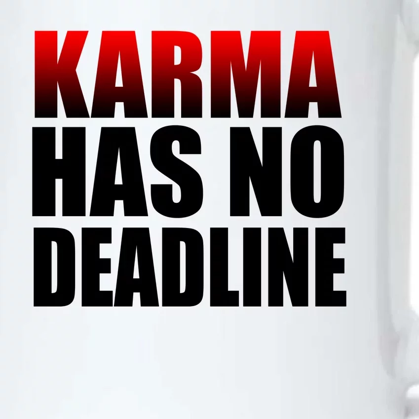 Karma Has No Deadline Black Color Changing Mug