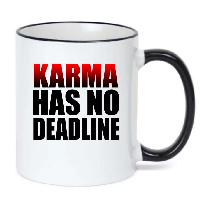 Karma Has No Deadline Black Color Changing Mug