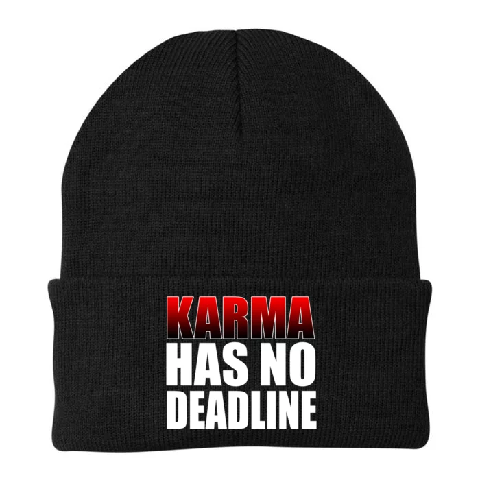 Karma Has No Deadline Knit Cap Winter Beanie