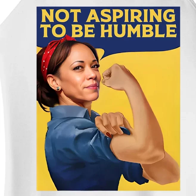 Kamala Harris Not Aspiring To Be Humble Women’s Perfect Tri Rocker Tank