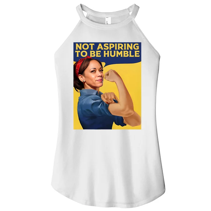 Kamala Harris Not Aspiring To Be Humble Women’s Perfect Tri Rocker Tank