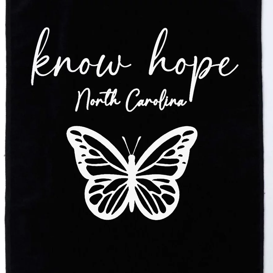 Know Hope North Carolina Banner 1 Platinum Collection Golf Towel