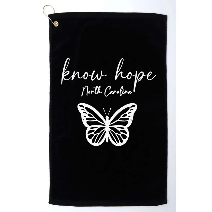 Know Hope North Carolina Banner 1 Platinum Collection Golf Towel