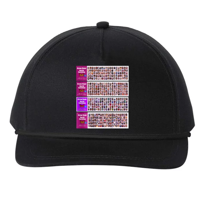 Know Hope Nc Banners Snapback Five-Panel Rope Hat