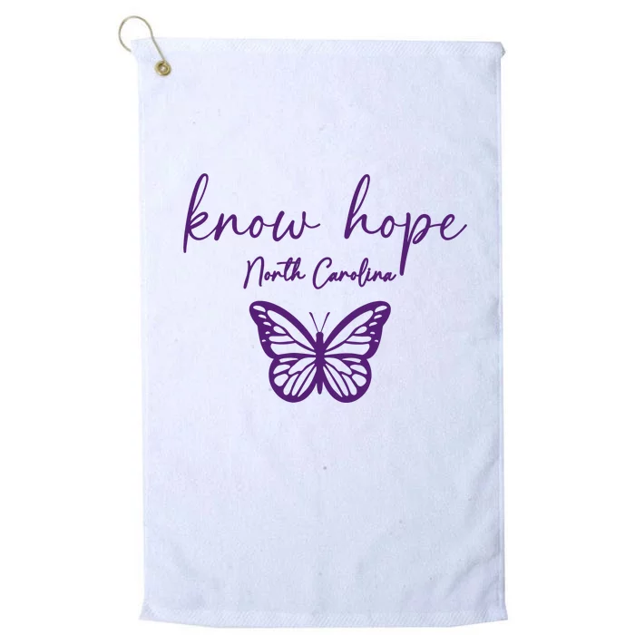 Know Hope North Carolina 3 Banners Platinum Collection Golf Towel