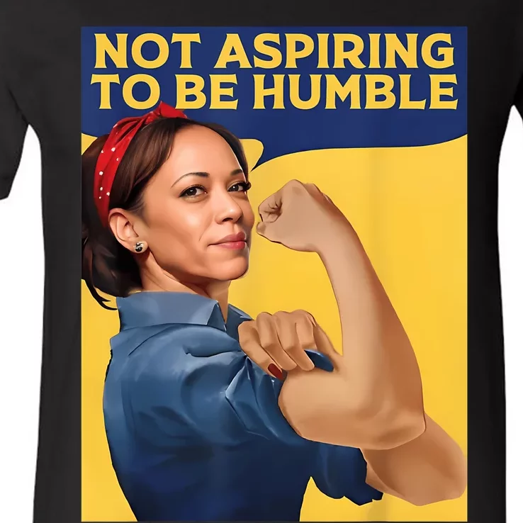 Kamala Harris Not Aspiring To Be Humble V-Neck T-Shirt