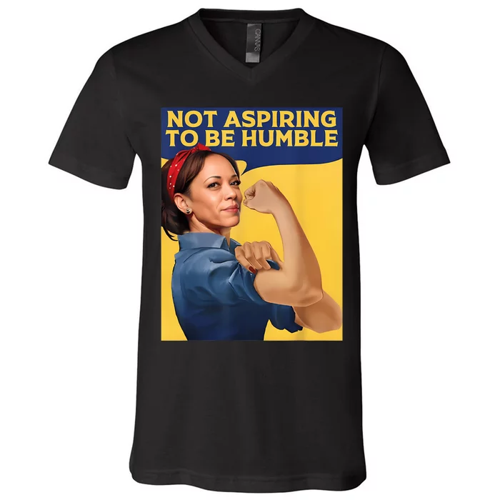 Kamala Harris Not Aspiring To Be Humble V-Neck T-Shirt