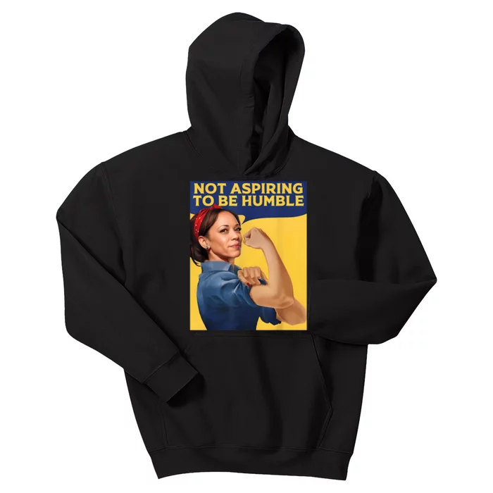 Kamala Harris Not Aspiring To Be Humble Kids Hoodie